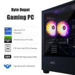 BYTE DEPOT Gamer Master Gaming Desktop PC - Intel Core i7, 32GB RAM, 1TB NVMe M.2 SSD, NVIDIA GeForce RTX 3050 6GB GDDR6, WiFi 6 Ready & Windows 11 Pro