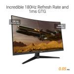 ASUS TUF Gaming 31.5” 1440P Curved HDR Gaming Monitor (VG32WQ3B) – QHD (2560 x 1440), 180Hz, 0.5ms, 1500R, Extreme Low Motion Blur, FreeSync, 90% DCI-P3, Shadow Boost, DisplayWidget, 3 yr Warranty