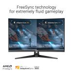 ASUS TUF Gaming 31.5” 1440P Curved HDR Gaming Monitor (VG32WQ3B) – QHD (2560 x 1440), 180Hz, 0.5ms, 1500R, Extreme Low Motion Blur, FreeSync, 90% DCI-P3, Shadow Boost, DisplayWidget, 3 yr Warranty
