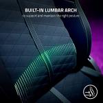 Razer Enki X Essential Gaming Chair: All-Day Comfort - Built-in Lumbar Arch - Optimized Cushion Density - Dual-Textured, Eco-Friendly Synthetic Leather - Adjustable 152-degree Recline - Black