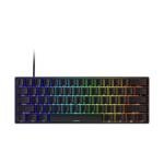 MONSGEEK FUN60 Pro Rapid Trigger Gaming Keyboard 16k Scan Rate SP Magnetic Switch HE Keyboard Wired 60% Black Shine-Through (Glare Magnetic Switch)