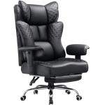 GTPLAYER Big and Tall Office Chair Wide Ergonomic Gaming Chair with Deluxe Embossing Designed Leather with Foot Rest,150°Reclining Adjustable Soft Armrests Pocket Spring Back Support and Pillow
