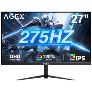 Z-Edge 27 inch Gaming Monitor 275Hz, 2K QHD 1440P Fast IPS Monitor, AG27QS 1ms MPRT Refresh Rate, sRGB 120%, 16.7M Colors, HDMIx2, DPx1