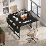 OLIXIS Computer Desk 40 Inch Home Office Desks for Small Spaces, Gaming Writing Study Work Table with Storage Bag and Headphone Hook for Bedroom, Black