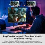 Z-Edge 27 inch Gaming Monitor 275Hz, 2K QHD 1440P Fast IPS Monitor, AG27QS 1ms MPRT Refresh Rate, sRGB 120%, 16.7M Colors, HDMIx2, DPx1