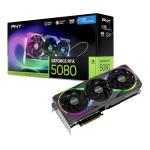 PNY NVIDIA GeForce RTX™ 5080 Epic-X™ ARGB OC Triple Fan, Graphics Card (16GB GDDR7, 256-bit, Boost Speed: 2775 MHz, PCIe® 5.0, HDMI®/DP 2.1, 2.99-Slot, NVIDIA Blackwell Architecture, DLSS 4)