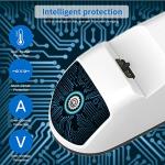 NexiGo Enhanced PS5 Controller Charger, Dual Charing Station with LED Indicator, High Speed, Fast Charging Dock for PlayStation 5 DualSense Controller, White