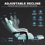 Ergonomic Video Gamer Chairs Gaming Computer Chair Gamer Chairs for Adults Massage Lumbar Support Swivel Height Adjustable Headrest Backrest