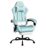 Ergonomic Video Gamer Chairs Gaming Computer Chair Gamer Chairs for Adults Massage Lumbar Support Swivel Height Adjustable Headrest Backrest
