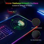 Extra Large RGB Gaming Mouse Pad with LED Lighting