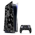 MightySkins Gaming Skin for PS5 / PlayStation 5 Bundle - Black Camo | Protective Viny wrap | Easy to Apply and Change Style | Made in The USA