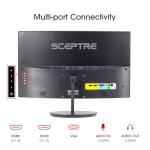 Sceptre Curved 27-inch Prime Monitor up to 100Hz 1080p, HDMI x2, VGA, 99% sRGB, Built-in Speakers, R1500, Machine Black 2025 (C275W-1920RN Series)