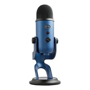 Logitech Creators Blue Yeti USB Microphone for Gaming, Streaming, Podcast, YouTube, Discord, PC, Studio Sound, Plug & Play-Midnight Blue
