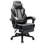 LEMBERI Gaming Chairs with Footrest,Ergonomic Video Game Chairs for Adults,Big and Tall Chair 400lb Weight Capacity, Racing Style Computer Gamer Chair with Headrest and Lumbar Support