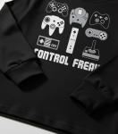 Tstars Long Sleeve Gaming Shirt for Boys - Video Game Graphic Tee - Youth Gift for Gamer Kids and Console Fans Medium Black