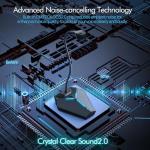 USB Computer Microphone, Plug &Play Desktop Omnidirectional Condenser PC Laptop Mic, Mute Button with LED Indicator, Compatible with Windows/Mac, Ideal for YouTube, Skype, Recording, Games(1.8m /6ft)