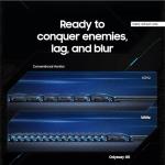 SAMSUNG 34' Odyssey G5 Ultra-Wide Gaming Monitor with 1000R Curved Screen, 165Hz, 1ms, FreeSync Premium, Large Display, Eye Comfort, Multiple Ports, WQHD, LC34G55TWWNXZA, Black