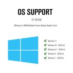 SRhonyra GT 730 2GB DDR3 4 Monitors HDMI Video Card for Desktop PC, 64 Bits Support U3D Quad Setup Multiple Screens Display GPU