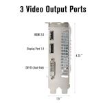 SRhonyra RX 590 GME 8GB GDDR5 Graphics Card for Gaming PC Video Card 2304SP 256-Bit PCIe 3.0 x16 6-Pin Connector Desktop Computer Gaming GPU with HDMI, DisplayPort & DVI Ports (White Edition)