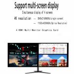 Xynsviu GeForce GTX750 4G Graphics Card,GPU Support HDMI 4 Monitor Output Computer Low Profile Video Card PC 4 Port Video Cards 4K (GTX750 4G 4HDMI)