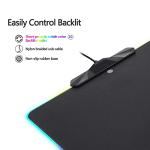 MOTOSPEED RGB Gaming Mouse Pad -LED Lighting Effects,Wired,Hard Surface Gamer Mouse Mat for Laptop Computer PC Games(13.8X9.8 Inch)