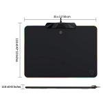 MOTOSPEED RGB Gaming Mouse Pad -LED Lighting Effects,Wired,Hard Surface Gamer Mouse Mat for Laptop Computer PC Games(13.8X9.8 Inch)