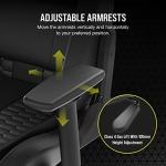 Corsair TC100 Relaxed Gaming Chair - Leatherette - Racing-Inspired Design - Lumbar Pillow - Detachable Memory Foam Neck Pillow - Adjustable Seat Height - Adjustable Armrests - Black