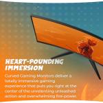 AOC C32G2ZE 32" Curved Frameless Gaming Monitor, Full HD 1920x1080, VA, 0.5ms 240Hz, AMD FreeSync Premium, DP/HDMI/VGA, VESA, 3-3-1 Re-Spawn Program, Xbox PS5 Switch,Black