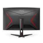 AOC C32G2ZE 32" Curved Frameless Gaming Monitor, Full HD 1920x1080, VA, 0.5ms 240Hz, AMD FreeSync Premium, DP/HDMI/VGA, VESA, 3-3-1 Re-Spawn Program, Xbox PS5 Switch,Black