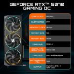 GIGABYTE GeForce RTX 5070 Gaming OC 12G Graphics Card, 12GB 192-bit GDDR7, PCIe 5.0, WINDFORCE Cooling System, GV-N5070GAMING OC-12GD Video Card