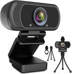 ToLuLu 1080P Webcam with Microphone, HD Webcam Web Camera with Tripod Stand, Widescreen USB Computer Camera, Streaming Mic Web cam for Online Calling/Conferencing,Facetime/YouTube Desktop Laptop PC