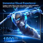 Gawfolk 27 inch Curved Gaming Monitor,144Hz/180Hz PC Monitor Full HD 1080P, Frameless 1800R Computer Display with FreeSync & Eye-Care Technology, Wall Mountable, DP, HDMI Port (Black)