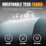 GTPLAYER Gaming Chair with Foot Rest & Pocket Spring Cushion, Ergonomic High Back Computer Desk Chair with Headrest & Lumbar Support for Back Pain Relief, Breathable Fabric, Mist-Blue