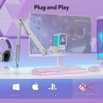 MAONO USB Gaming Microphone with Noise Cancellation, Computer PC Mic with Boom Arm, RGB Light, Mute, Gain, Monitoring Streaming Mic for Podcast, YouTube, Twitch, Discord, PS5/4, GamerWave DGM20S