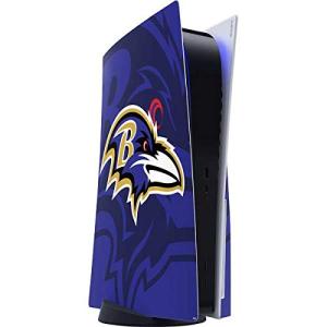 Skinit Decal Gaming Skin Compatible with PS5 Console - Officially Licensed NFL Baltimore Ravens Double Vision Design