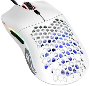 Glorious Model O Wired Gaming Mouse 67g Superlight Honeycomb Design, RGB, Pixart 3360 Sensor, Omron Switches, Ambidextrous - Matte White