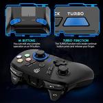 EasySMX 2.4G Wireless Gaming Controller for Windows PC, Steam Deck, PS3 & Android TV Box, Plug and Play Gamepad with Dual Vibration, 4 Back Paddles, Up to 14-Hour Battery Life