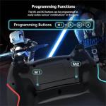 Matbip Wireless Controller for Switch/Switch Lite/Switch OLED/Switch 2, Wireless controller with 2 back buttons, 3-level TURBO adjustable(blue&red)