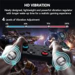 Matbip Wireless Controller for Switch/Switch Lite/Switch OLED/Switch 2, Wireless controller with 2 back buttons, 3-level TURBO adjustable(blue&red)