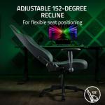 Razer Iskur V2 X Ergonomic Gaming Chair: Built-in Lumbar Support - Widened Seat Base - High Density Foam Cushions - Adjustable 152 Degree Recline - 2D Armrests - Plush Fabric Finish - Black