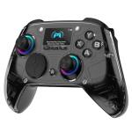 AOC PC Controller — Interactive Screen Wireless Controller Compatible with PC/Switch/Switch 2/iOS/Android, Hall Effect Joystick & Triggers, RGB Lighting, Adjustable Vibration/Turbo, 1000mAh Battery(Black)
