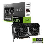 ASUS Dual GeForce RTX™ 5060 8GB GDDR7 OC Edition (PCIe 5.0, 8GB GDDR7, DLSS 4, HDMI 2.1b, DisplayPort 2.1b, 2.5-Slot Design, Axial-tech Fan Design, 0dB Technology, and More)
