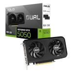 ASUS Dual GeForce RTX™ 5050 8GB GDDR6 (PCIe 5.0, 8GB GDDR6, DLSS 4, HDMI 2.1b, DisplayPort 2.1b, 2-Slot, Axial-tech Fan Design, 0dB Technology, Dual BIOS and More)