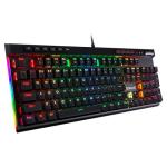 Redragon K580 VATA RGB LED Backlit Mechanical Gaming Keyboard with Macro Keys & Dedicated Media Controls, Hot-Swappable Socket, Onboard Macro Recording (Blue Switches)