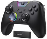 EasySMX X05Pro Wireless PC Controller – Quiet-Press Buttons, 2-Stage Impulse Triggers, 2 Programmable Buttons, Hall Joysticks, 1000mAh Battery, 1000Hz Polling Gaming Controller for PC/Switch/Android/iOS