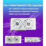 MOUGOL AMD Radeon RX 580 8GB Video Graphics Card with 256 Bit GDDR5 PCI Express x 16 3.0 Equipped with Freeze Dual Fans for Working Gaming GPU