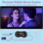 VISIONhmd Bigeyes H3 Personal Mobile Movie Cinema,HDMI Input,Built in Battery,Connect to Various Multimedia Signal Source Devices. Video Display Glasses,Headset, Goggles,Monitor,HMD