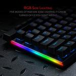 Redragon K580 VATA RGB LED Backlit Mechanical Gaming Keyboard with Macro Keys & Dedicated Media Controls, Hot-Swappable Socket, Onboard Macro Recording (Blue Switches)