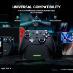 ECHTPower PC Gaming Controller–Wireless for PC with Hall-Effect Joysticks, 1000Hz Polling Rate, No Drift, Turbo & Vibration, Compatible with Windows/Switch/iOS/Android/Steam –Place & Charge Dock