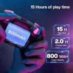 ECHTPower PC Gaming Controller–Wireless for PC with Hall-Effect Joysticks, 1000Hz Polling Rate, No Drift, Turbo & Vibration, Compatible with Windows/Switch/iOS/Android/Steam –Place & Charge Dock